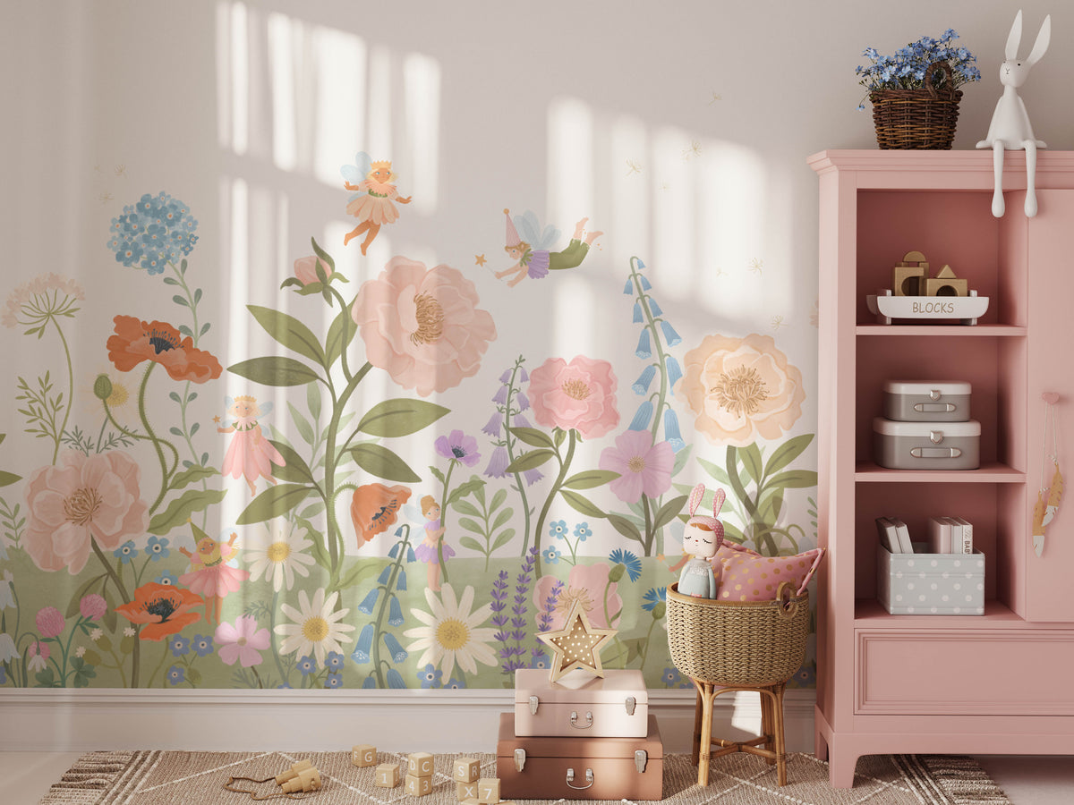 Fairy Garden Wall Mural - Mural - Fable and Fawn 