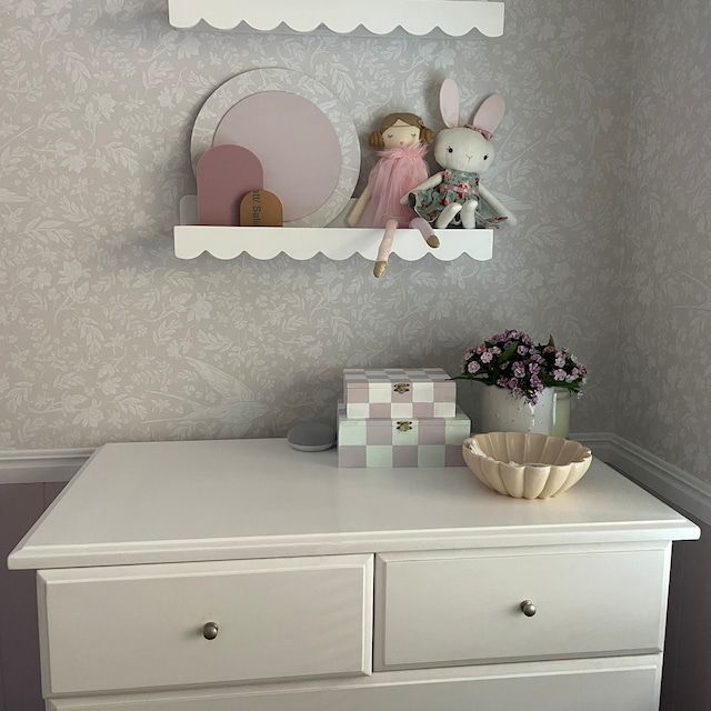 Little Birdie Wallpaper (Soft Grey) - Wallpaper - Fable and Fawn
