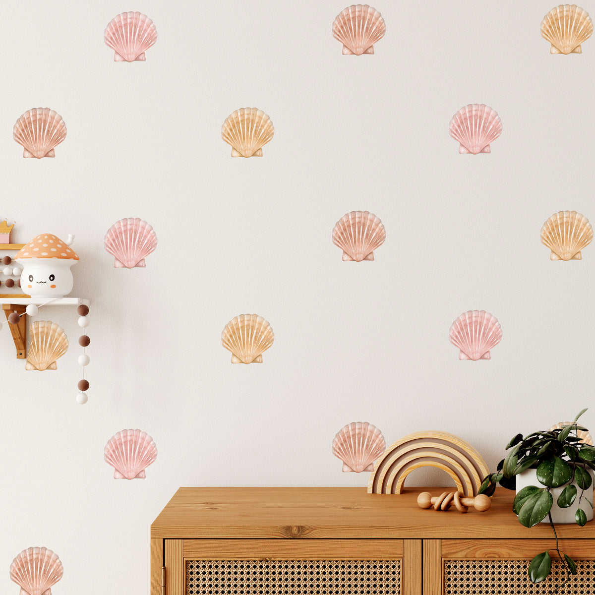 Seashell Wall Decals (Gold)