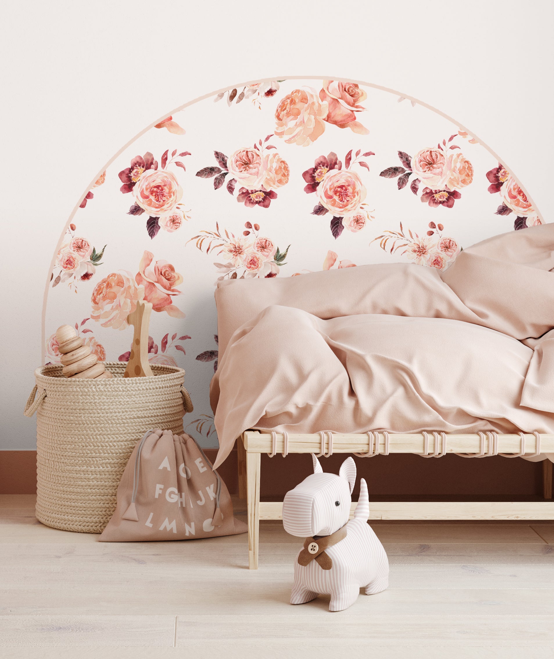 Bedhead Wall Decal - Lana Floral - Wall Decals Australia - Fable and Fawn 