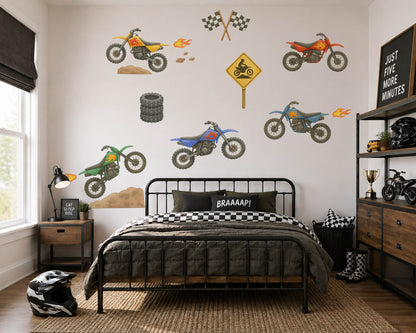 Dirt Bike Wall Decals