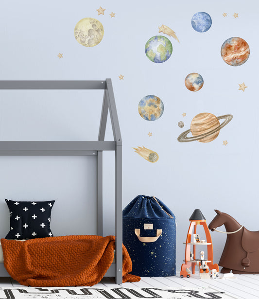 Planet Wall Decals - Wall Decals - Fable and Fawn 