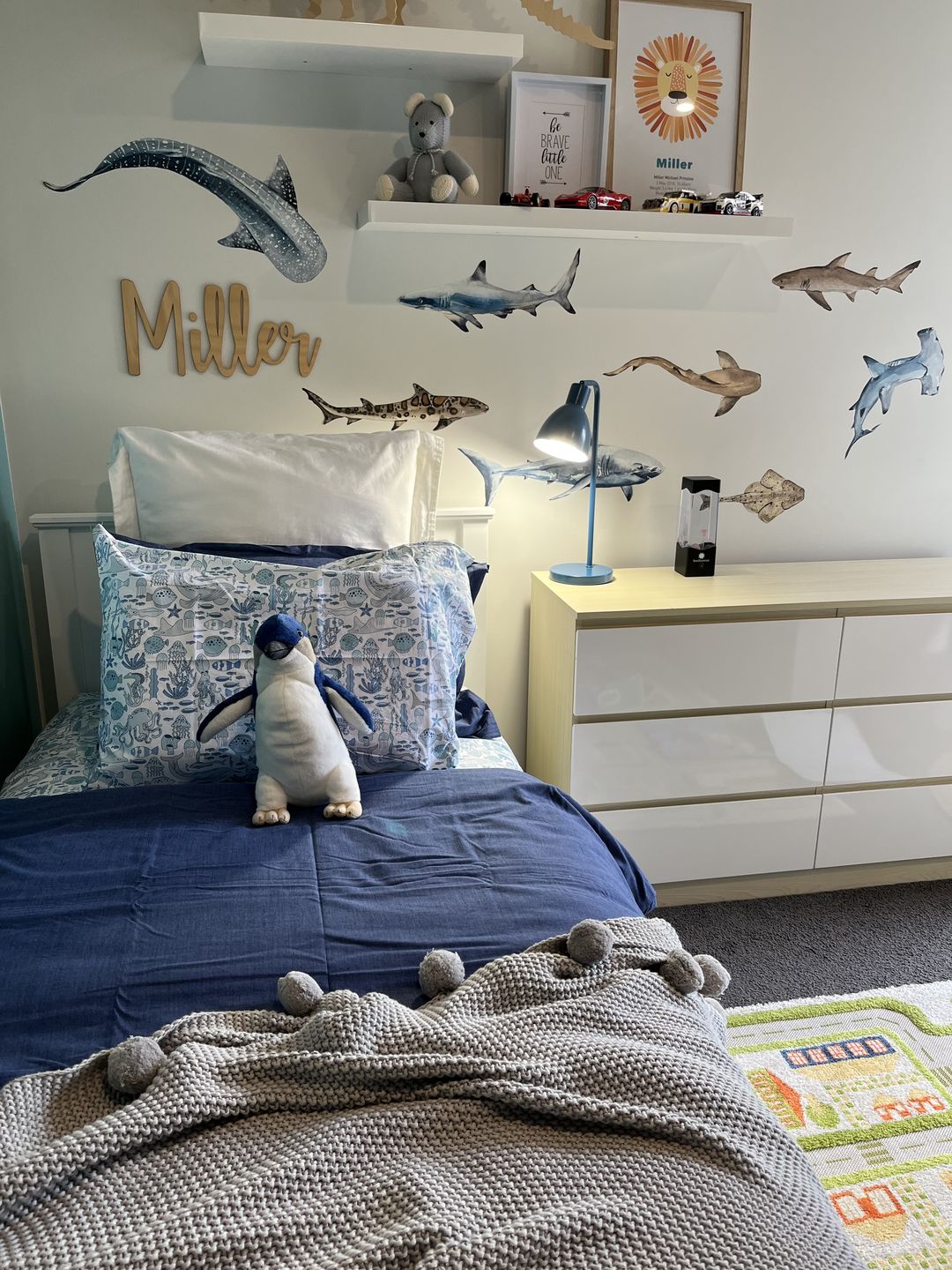 Shark Wall Stickers - Wall Decals Australia - Fable and Fawn 