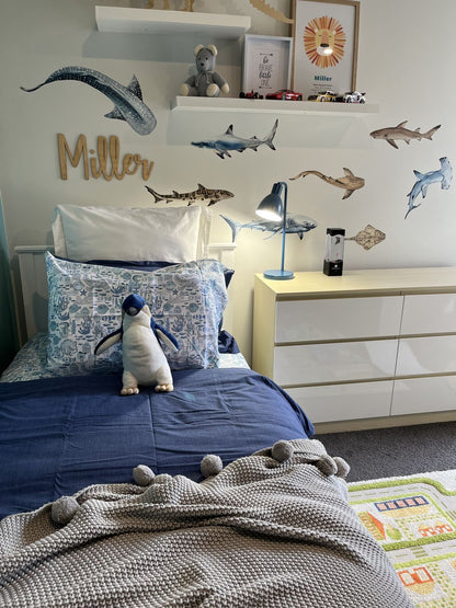Shark Wall Stickers - Wall Decals Australia - Fable and Fawn 