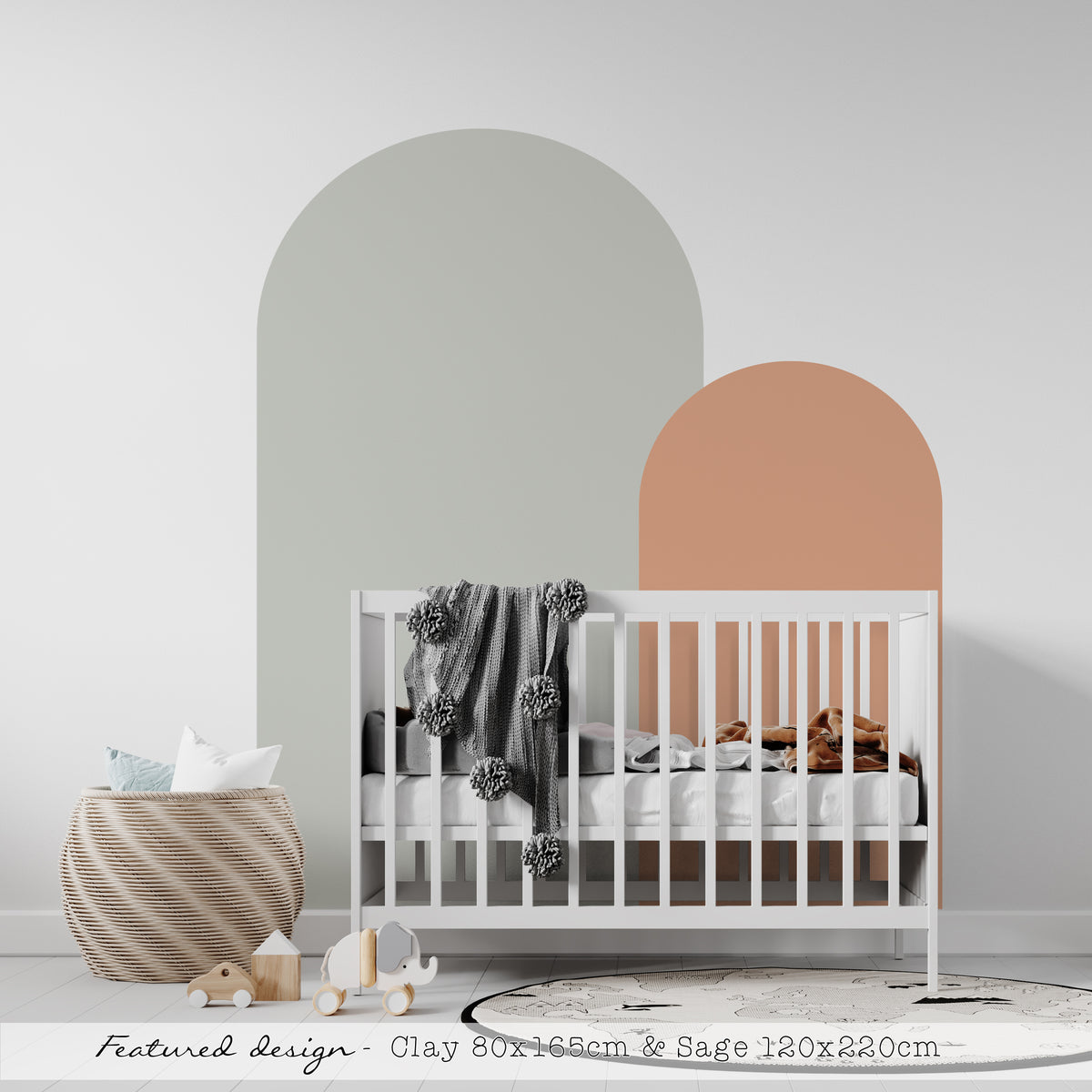 Arch Wall Decals - Sage - Wall Decals Australia - Fable and Fawn