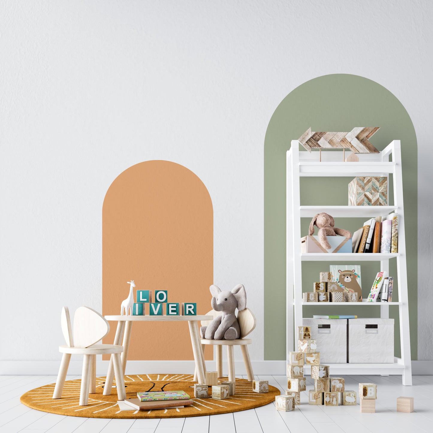 Arch Wall Decals - Olive - Wall Decals Australia - Fable and Fawn 