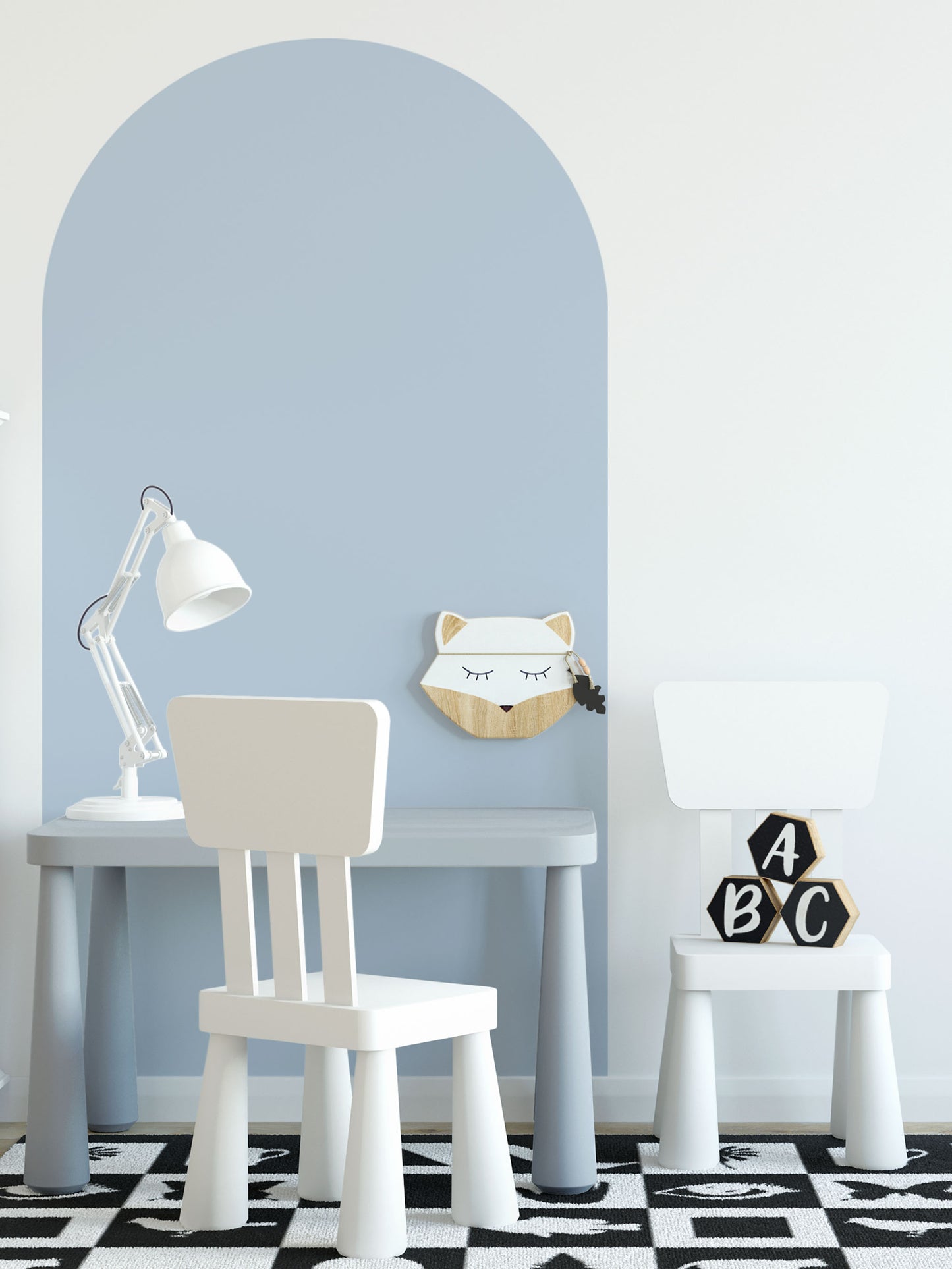 Arch Wall Decal - Sky Blue - Wall Decals Australia - Fable and Fawn 