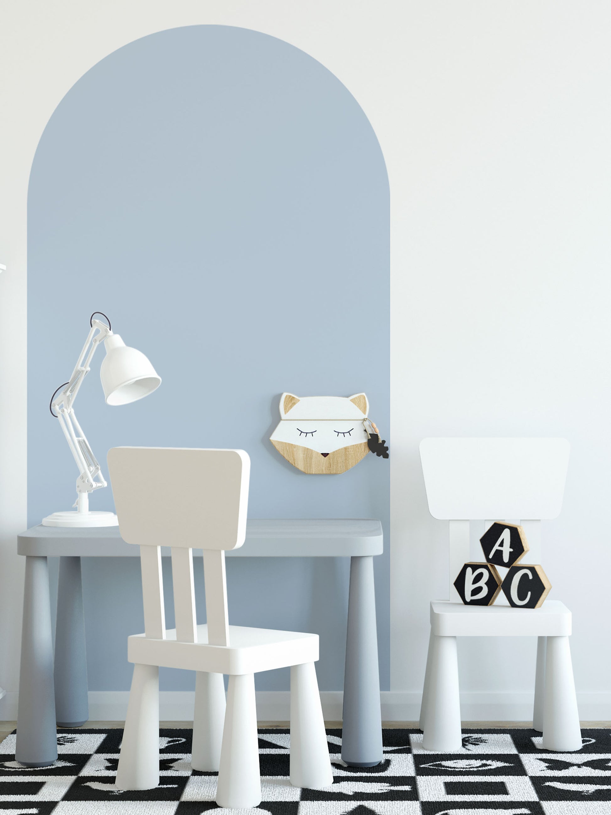 Arch Wall Decal - Sky Blue - Wall Decals Australia - Fable and Fawn 