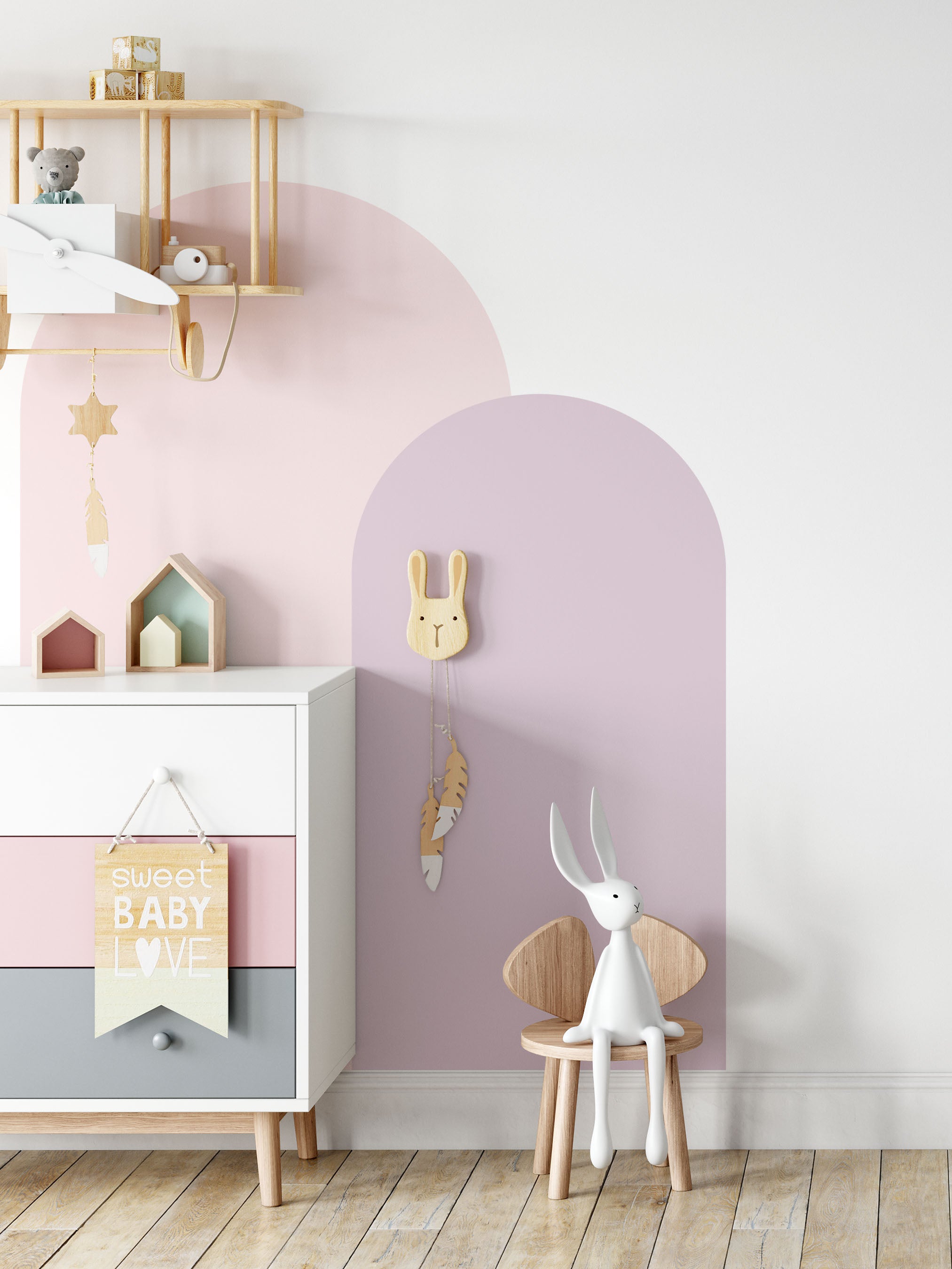 Arch Wall Decals - Block Colours - Wall Decals Australia - Fable and Fawn