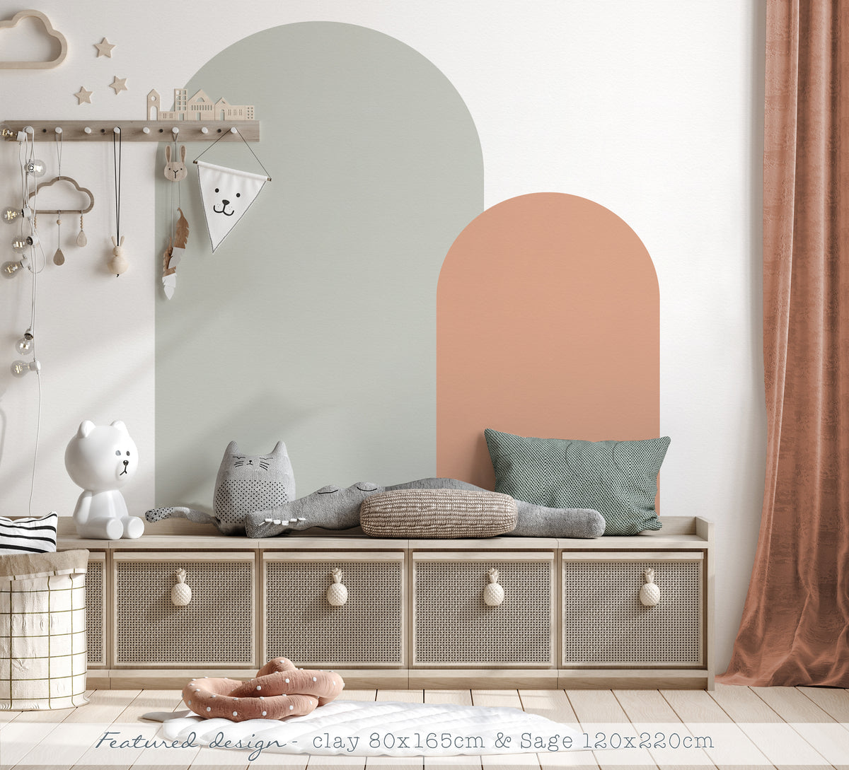 Arch Wall Decals - Sage - Wall Decals Australia - Fable and Fawn