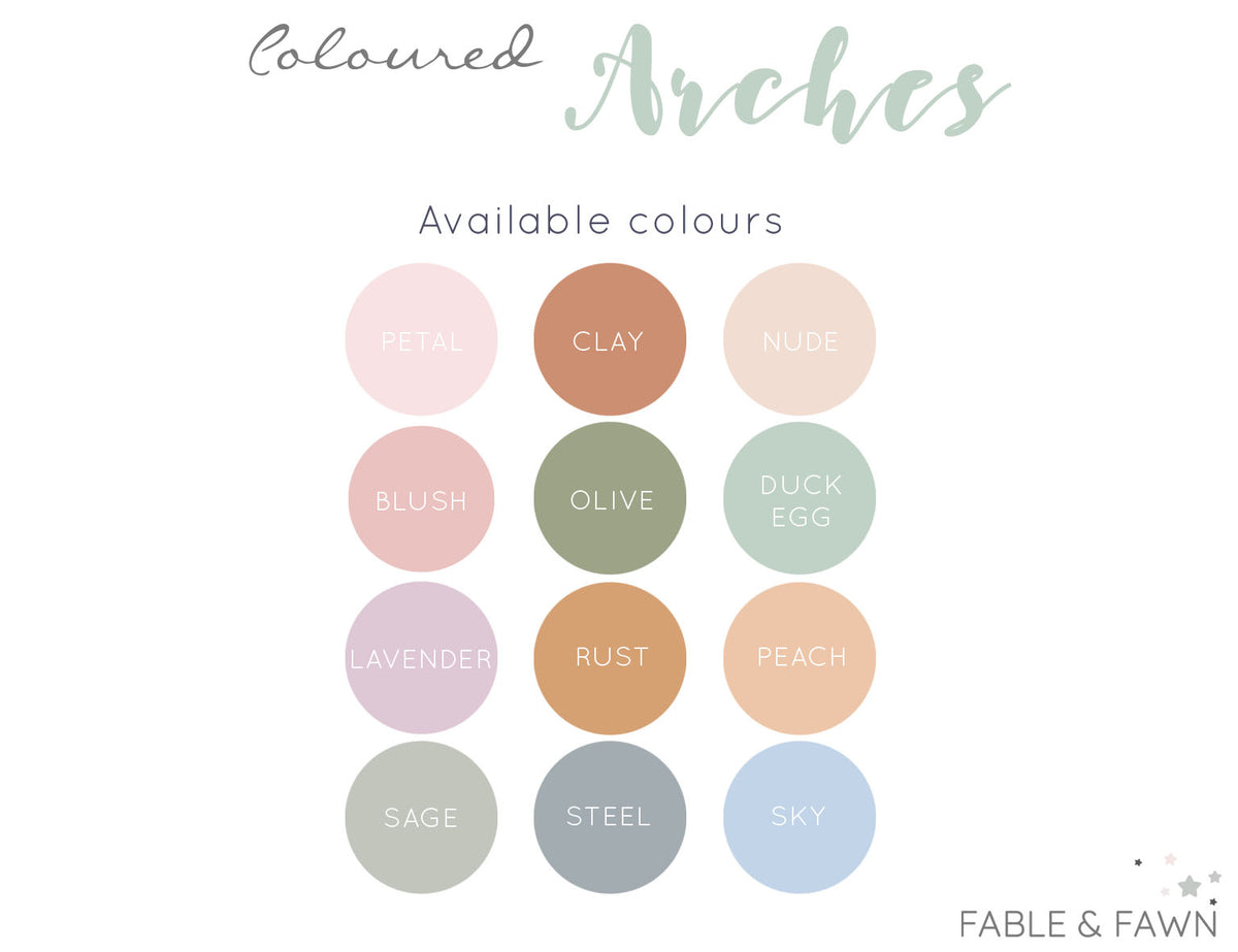 Duck Egg Blue Arch Wall Decal