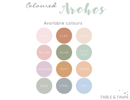 Duck Egg Blue Arch Wall Decal