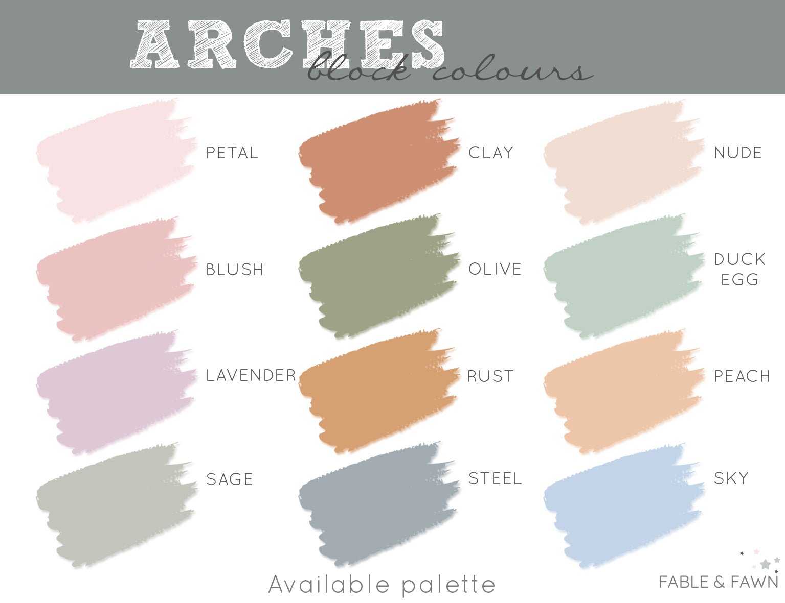 Arch Wall Decals - Block Colours - Wall Decals Australia - Fable and Fawn 