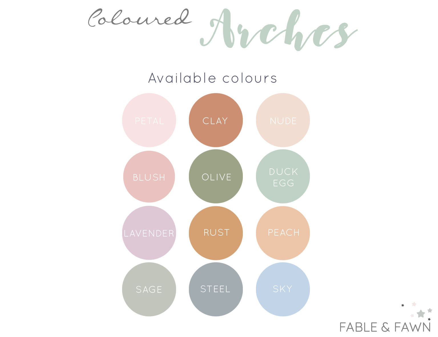 Peach Arch Wall Decal