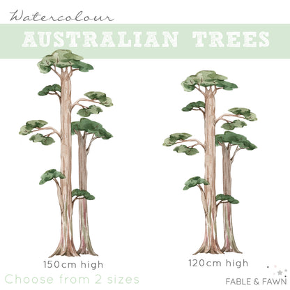 Tall Gum Tree Wall Decals