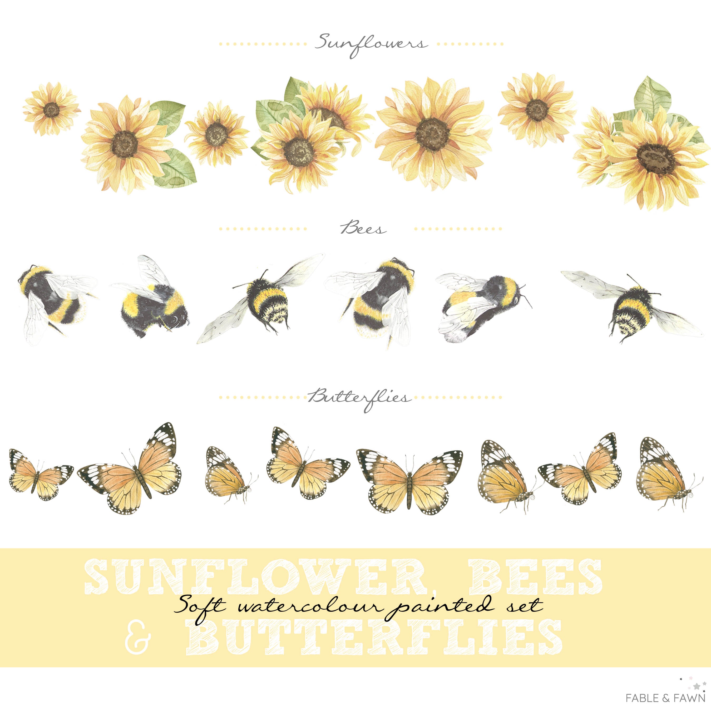 Sunflower Wall Decals