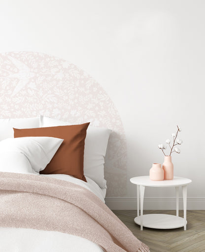 Bedhead Wall Decal - Little Birdie (Pink) - Wall Decals Australia - Fable and Fawn 