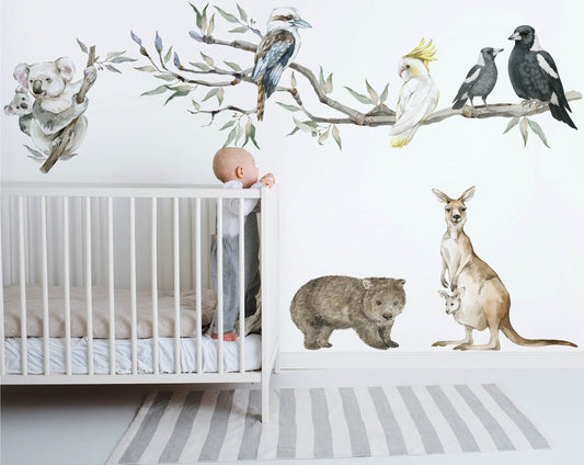 Extended Gum Tree Branch + Animals