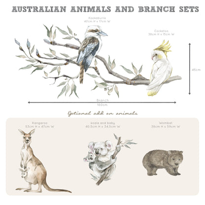 Gum Tree Branch + Animals
