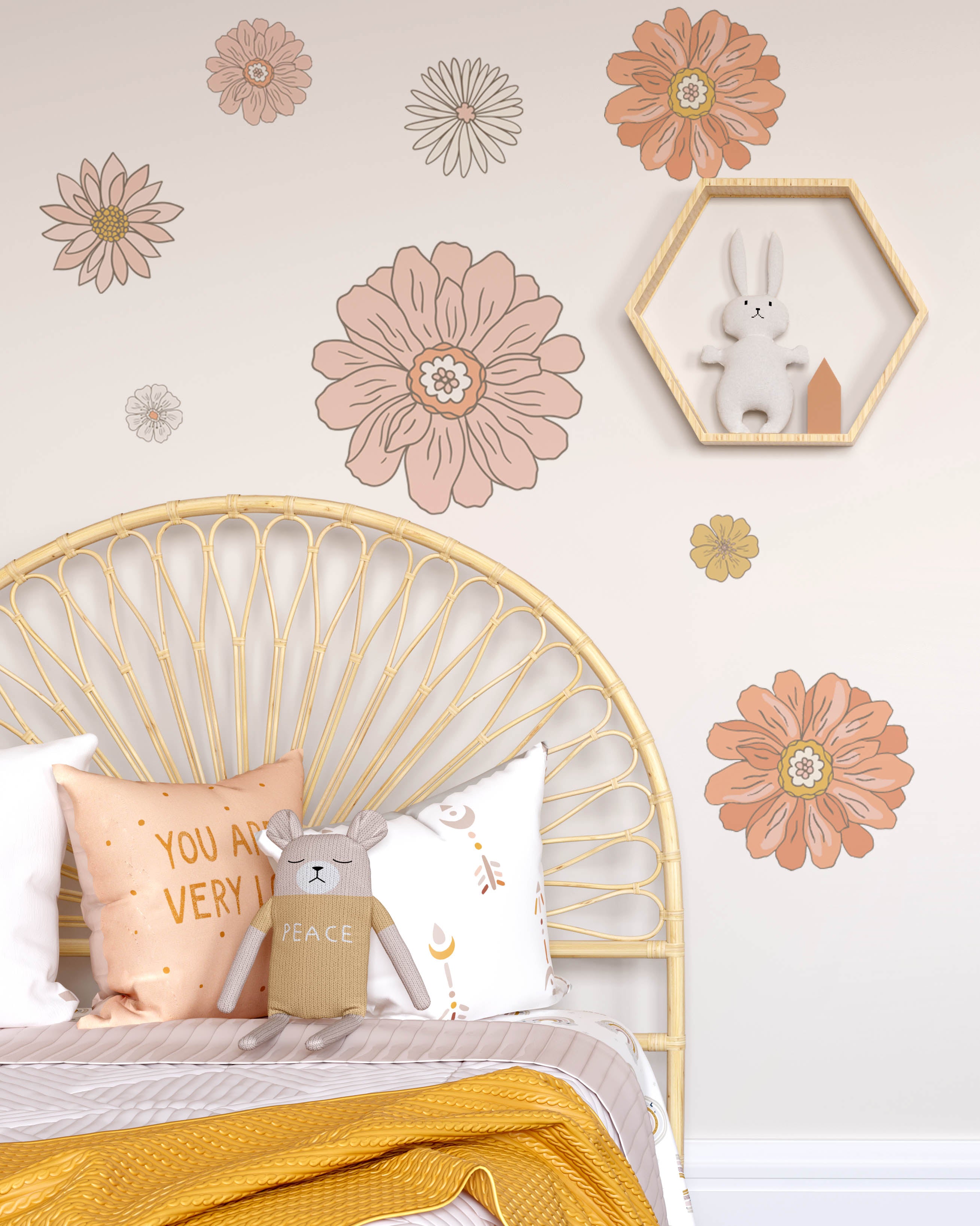 Wild Flowers Wall Decals - Wall Decals - Fable and Fawn 