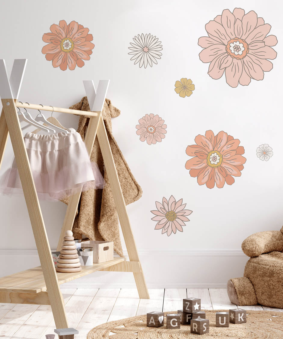 Wild Flowers Wall Decals - Wall Decals - Fable and Fawn 
