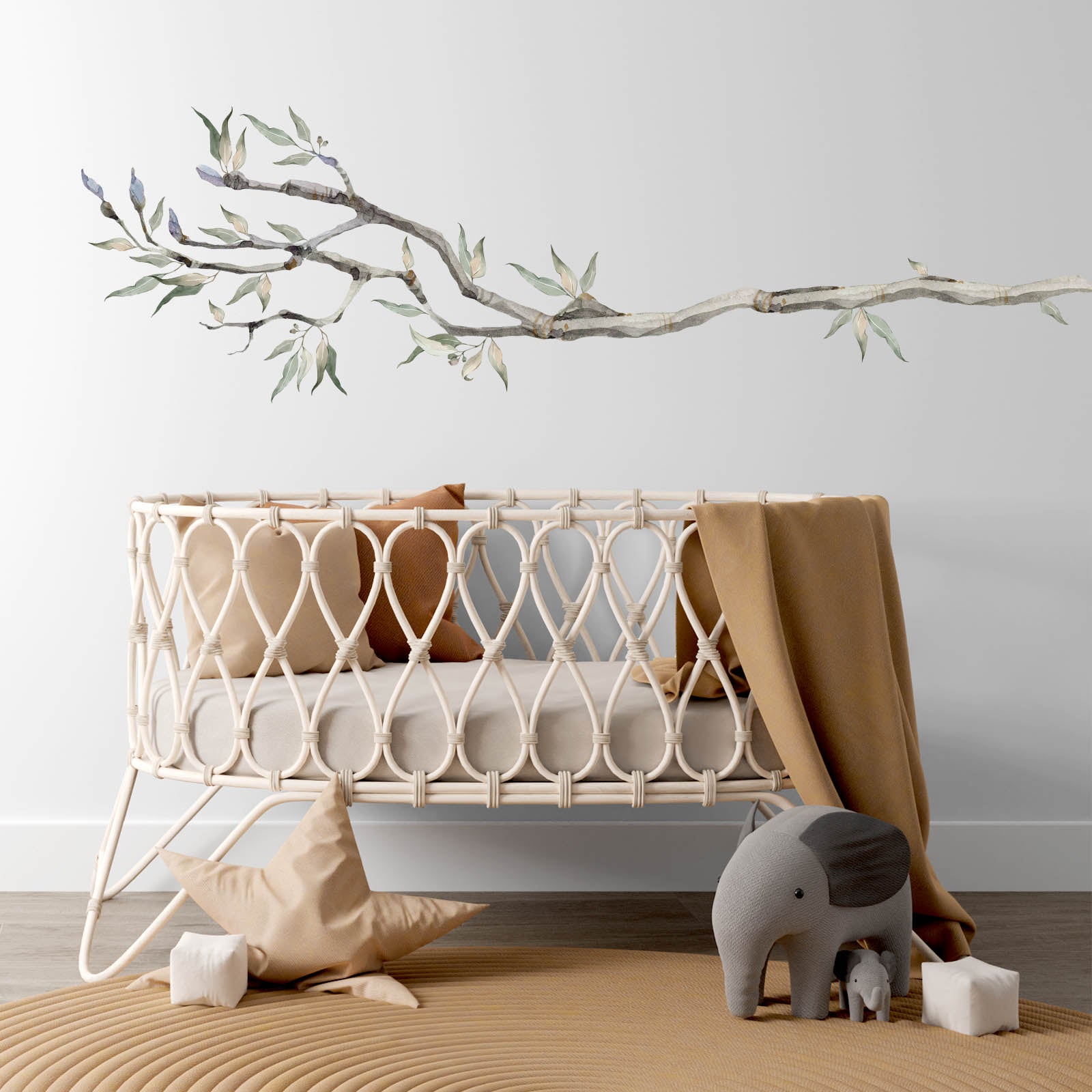 Australian Gum Tree Branch Wall Decal x3 Sizes