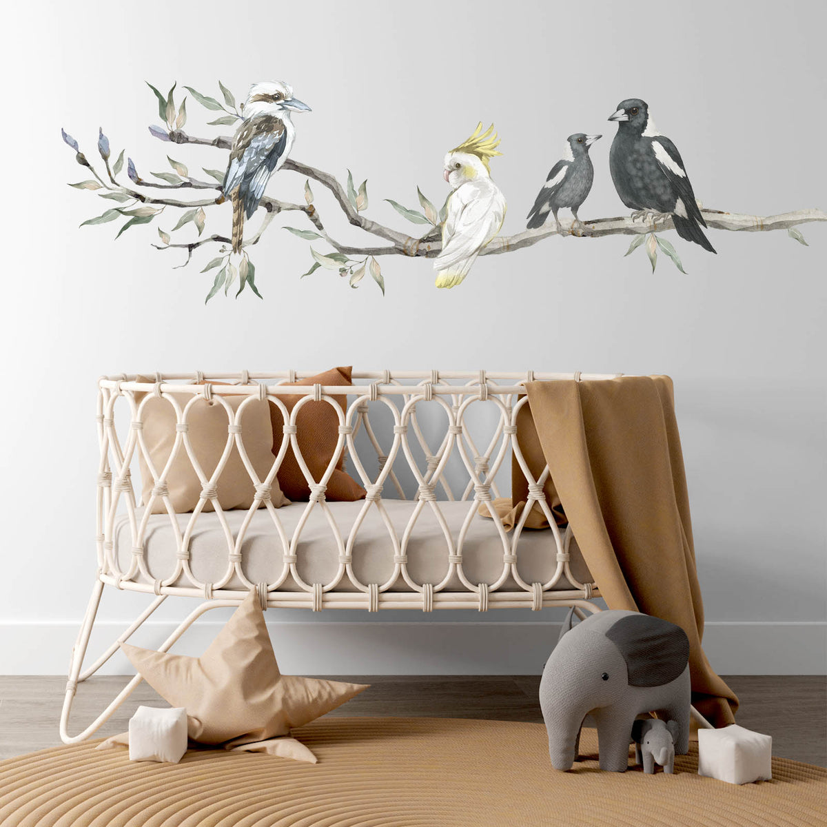 Australian Gum Tree Branch Wall Decal x3 Sizes