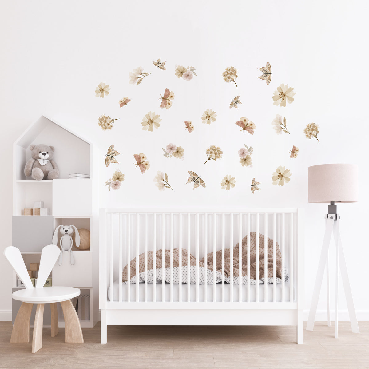 Butterfly & Flower Wall Decals