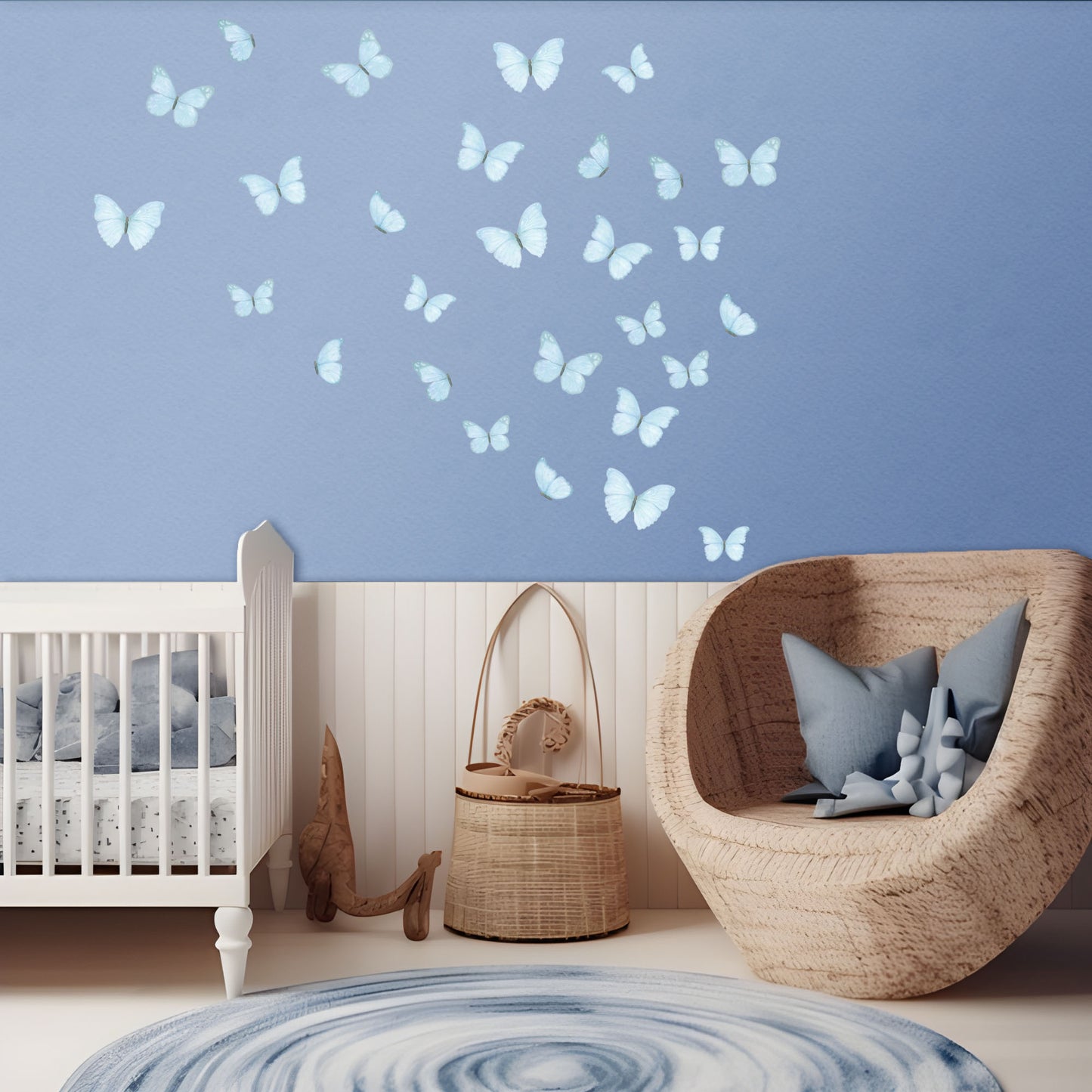 Butterfly Wall Decals (Light Blue)
