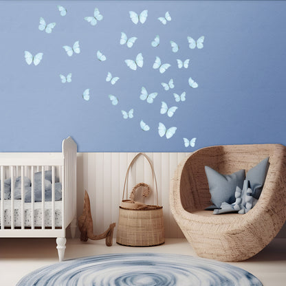Butterfly Wall Decals (Light Blue)