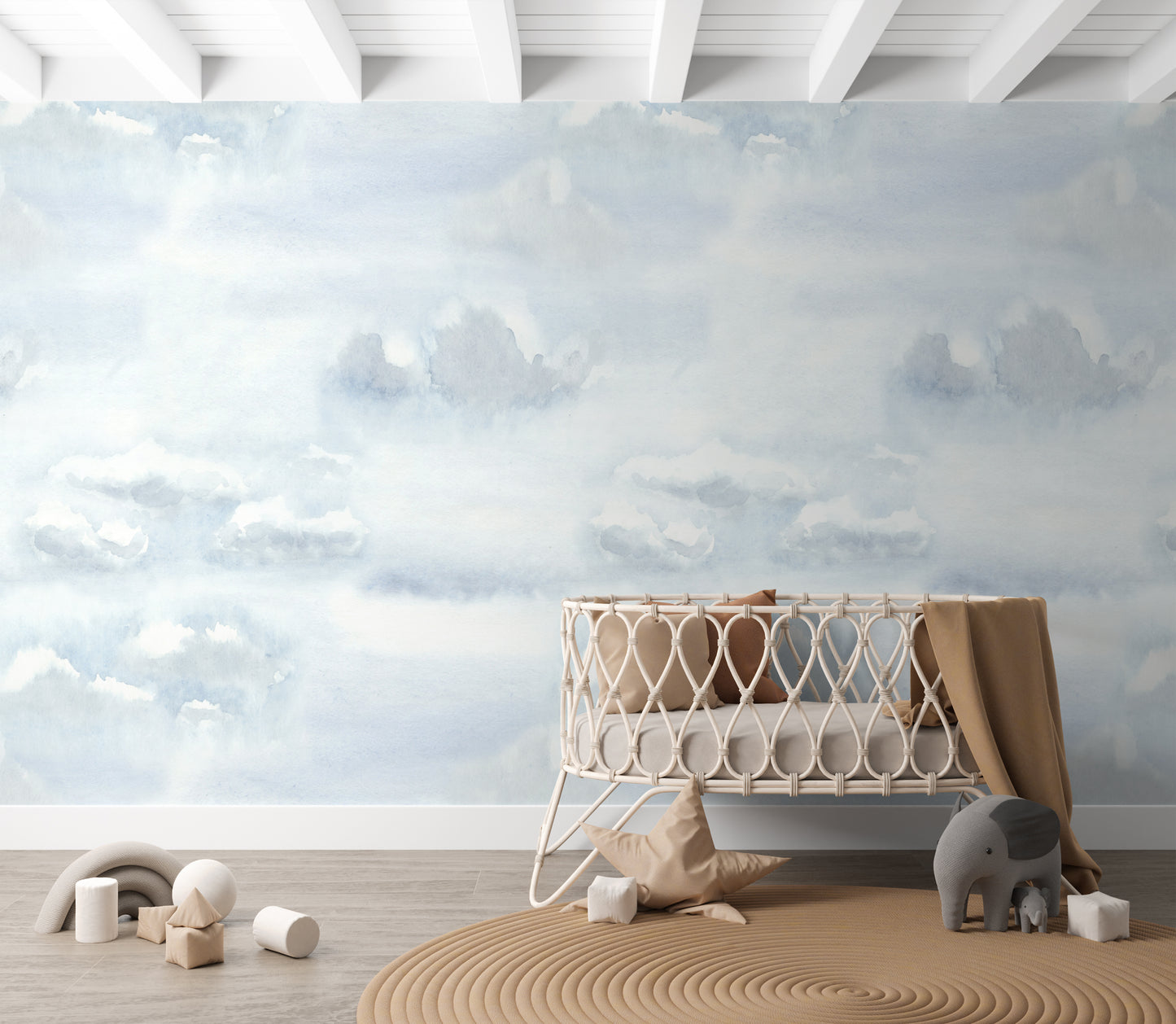 Sky and Cloud Wallpaper - Wall Mural - Fable and Fawn 