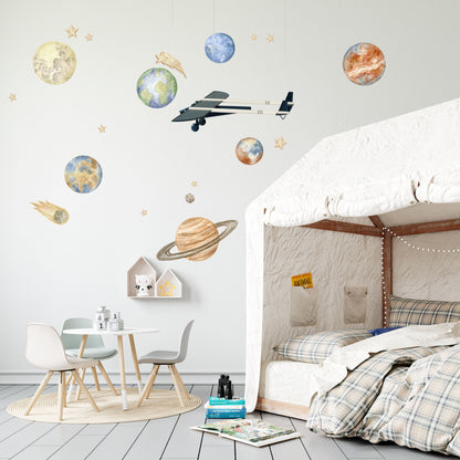 Planet Wall Decals - Wall Decals - Fable and Fawn 