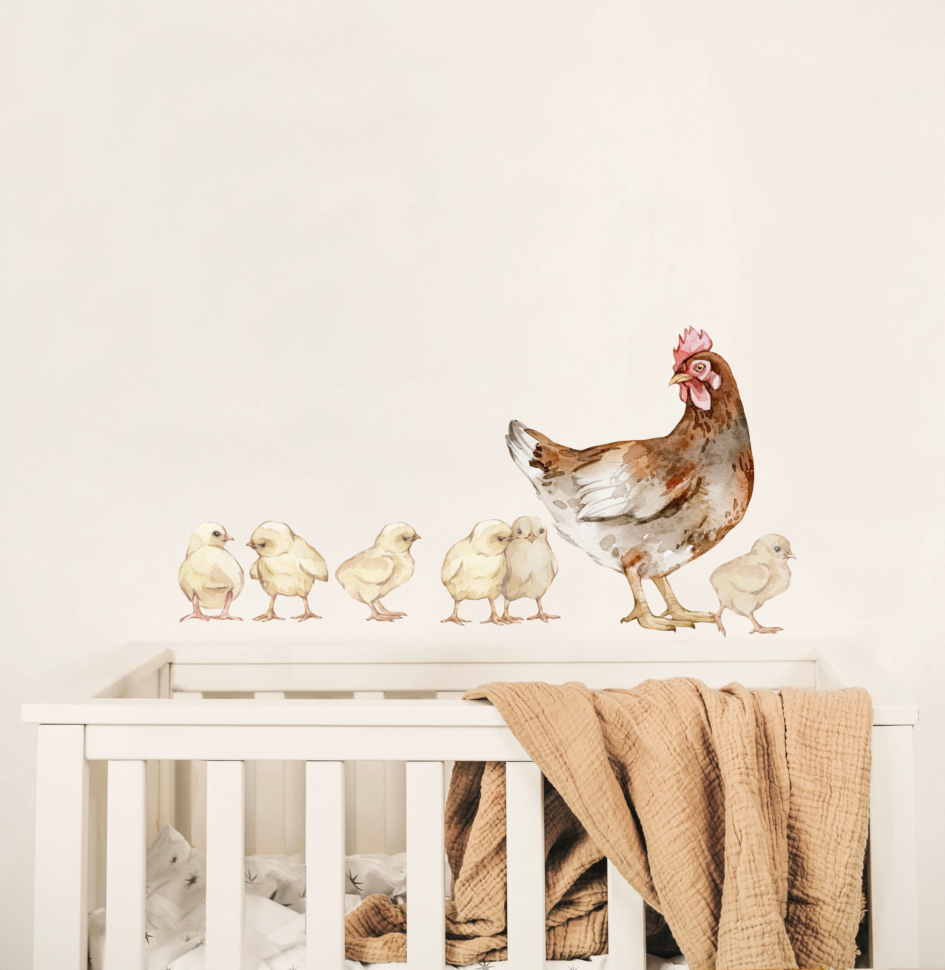 Chicken Wall Decals – Hen & Chicks