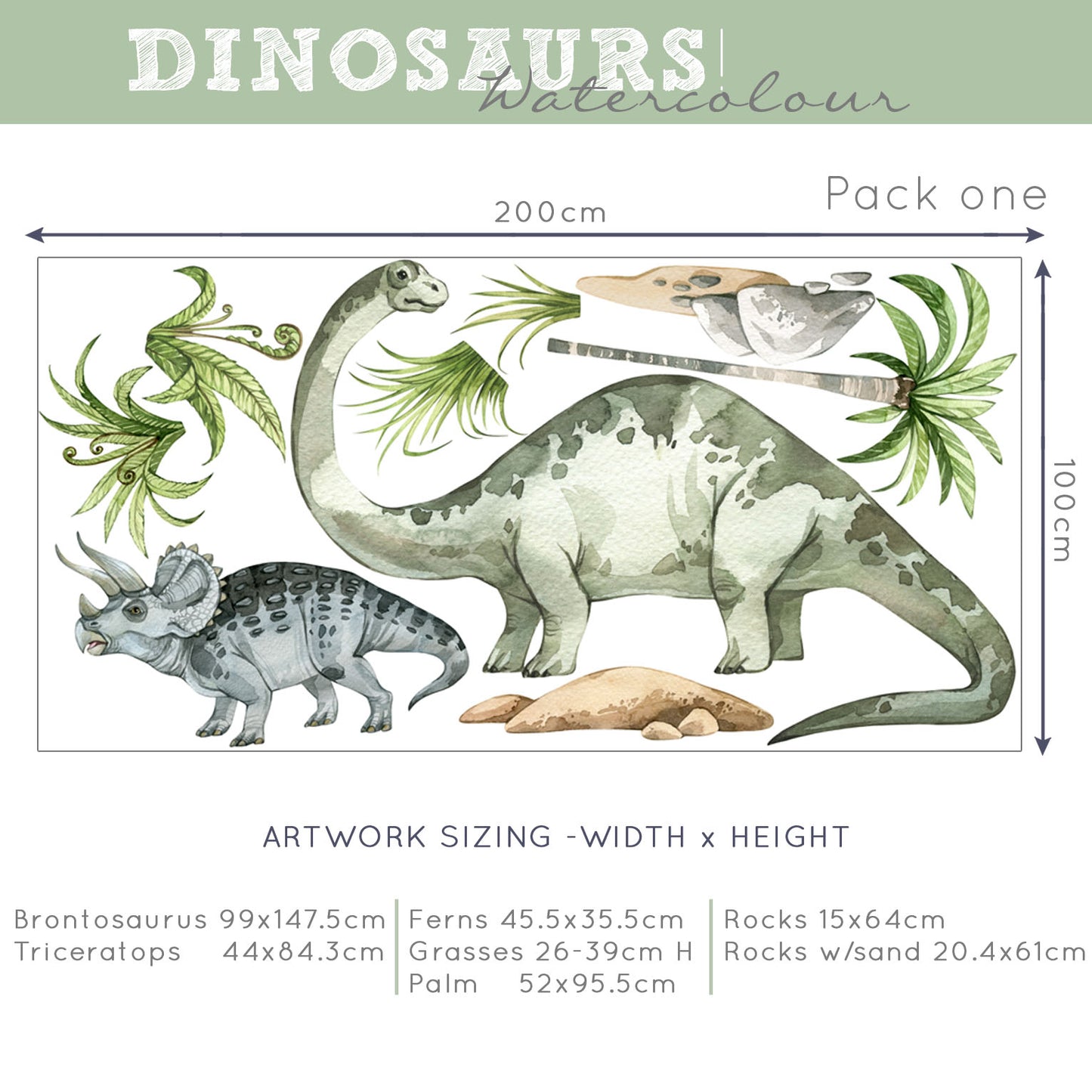 Dinosaur decals for walls