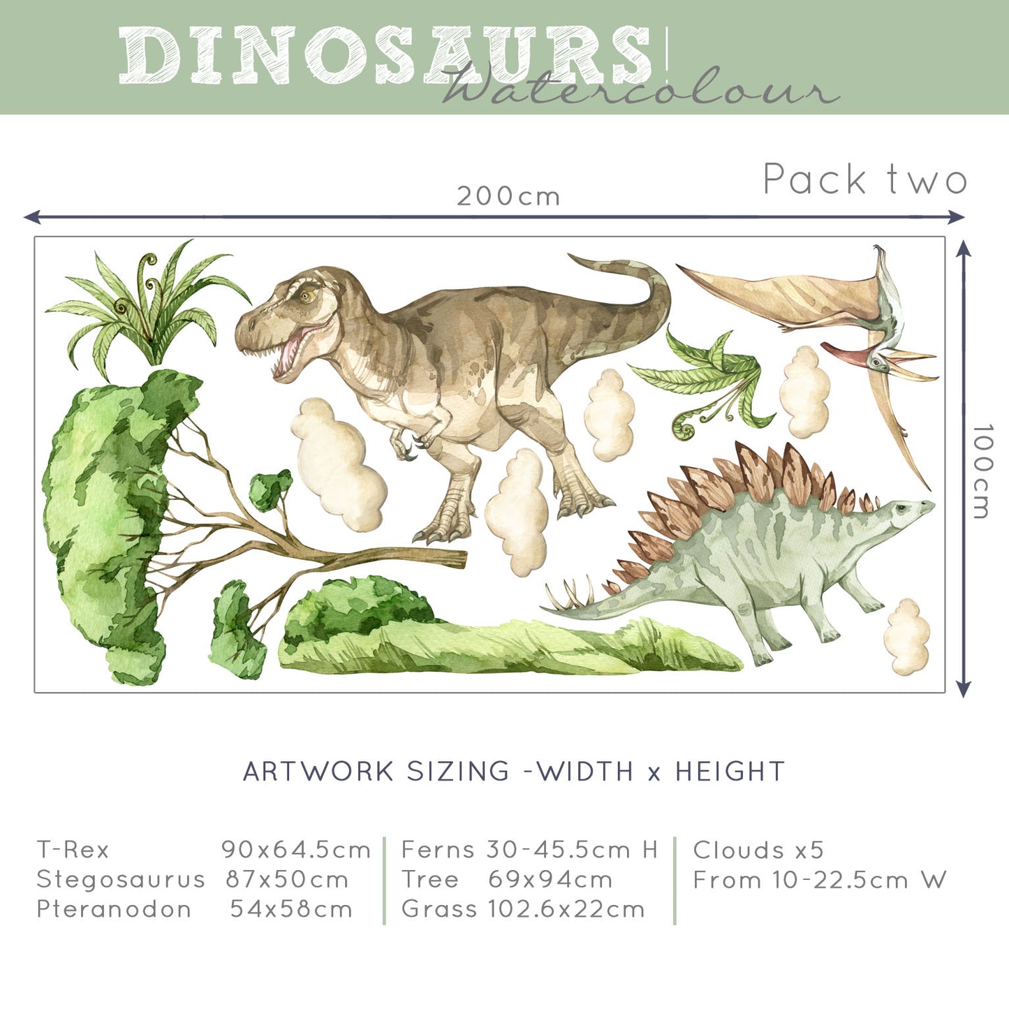 Dinosaur decals for walls