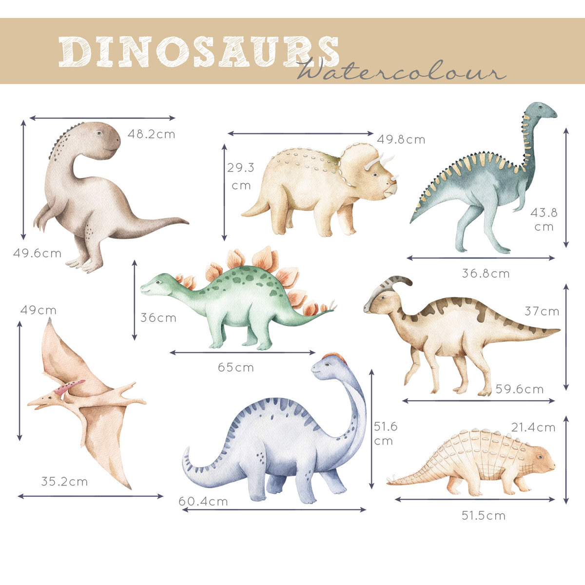 Baby Dinosaur Wall Decals