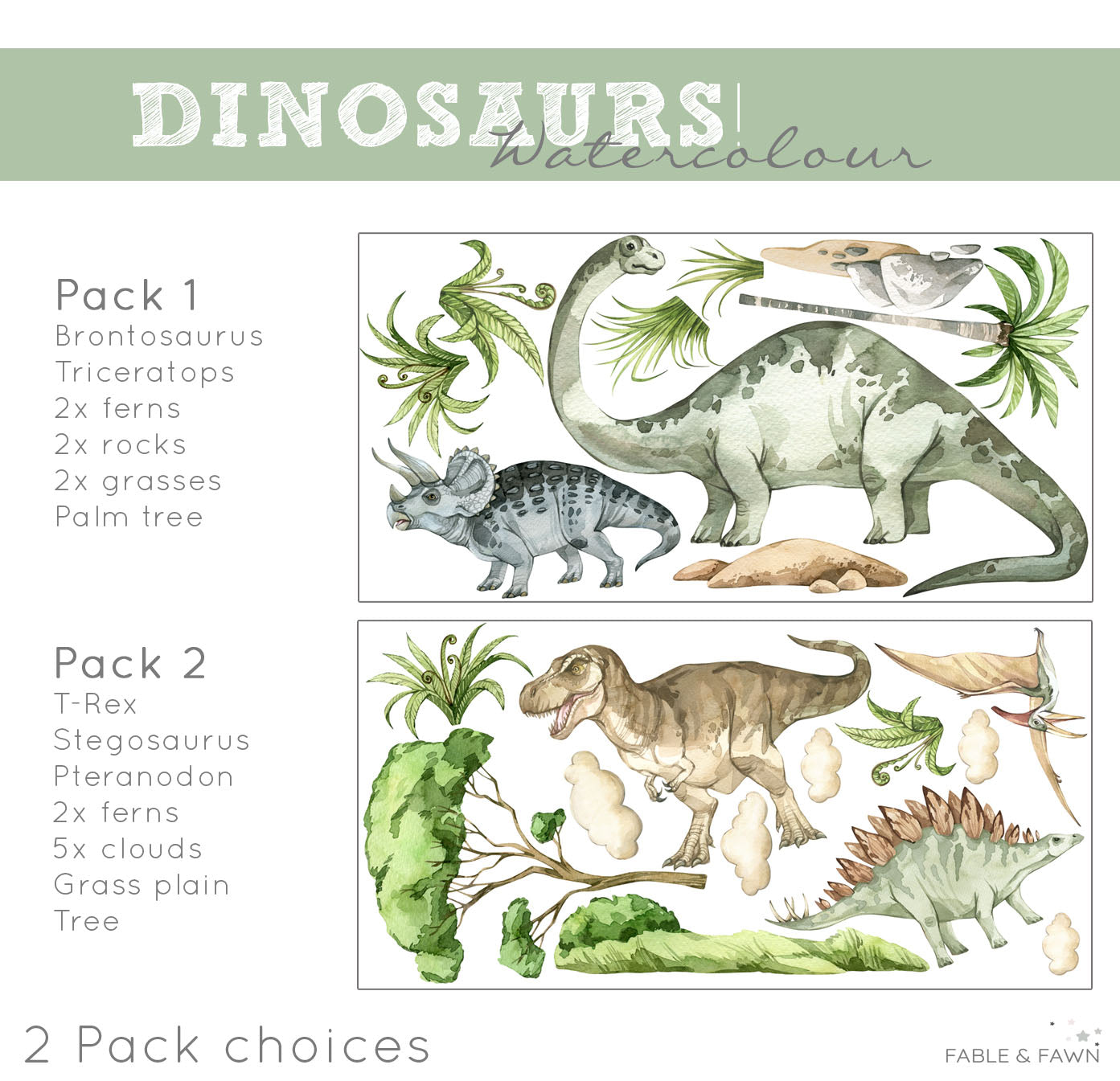 Dinosaur decals for walls