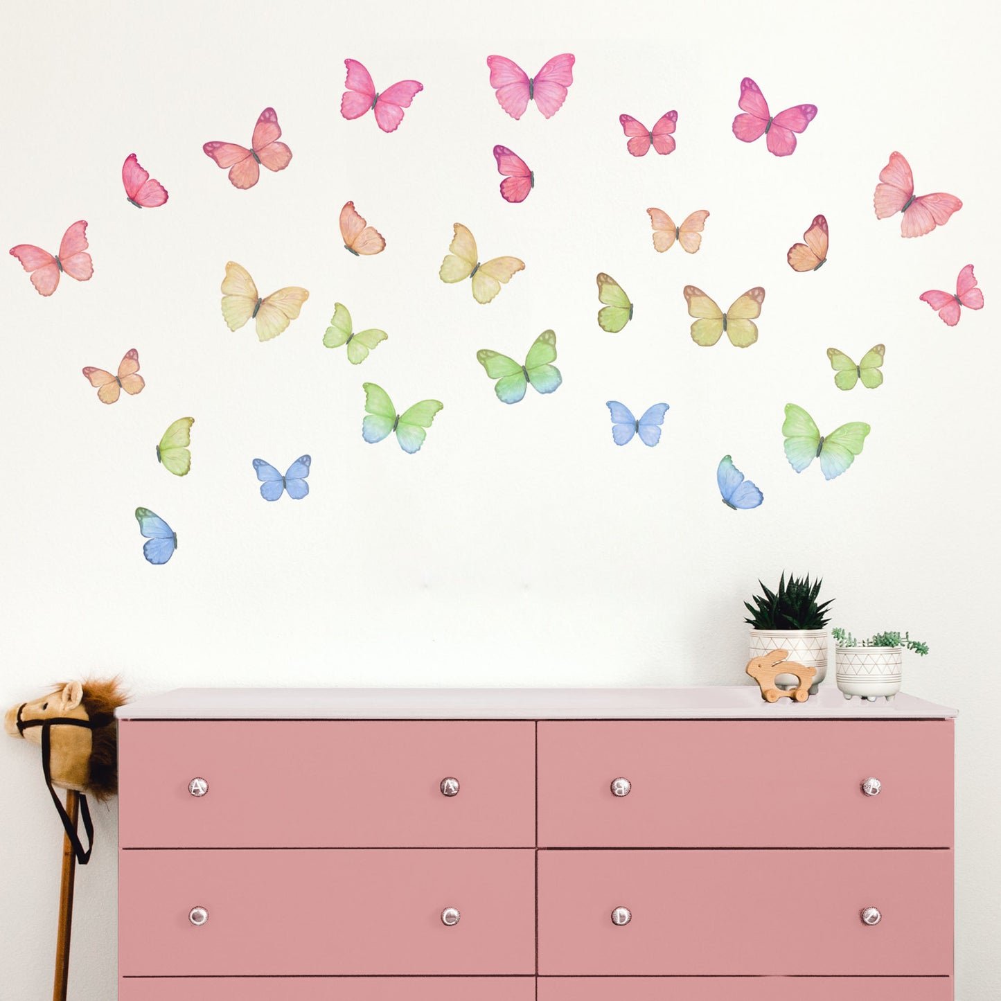 Butterfly Rainbow Wall Decals