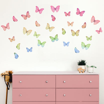 Butterfly Rainbow Wall Decals