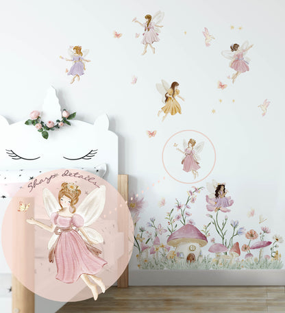 Enchanted Fairy Wall Stickers (Small Set)