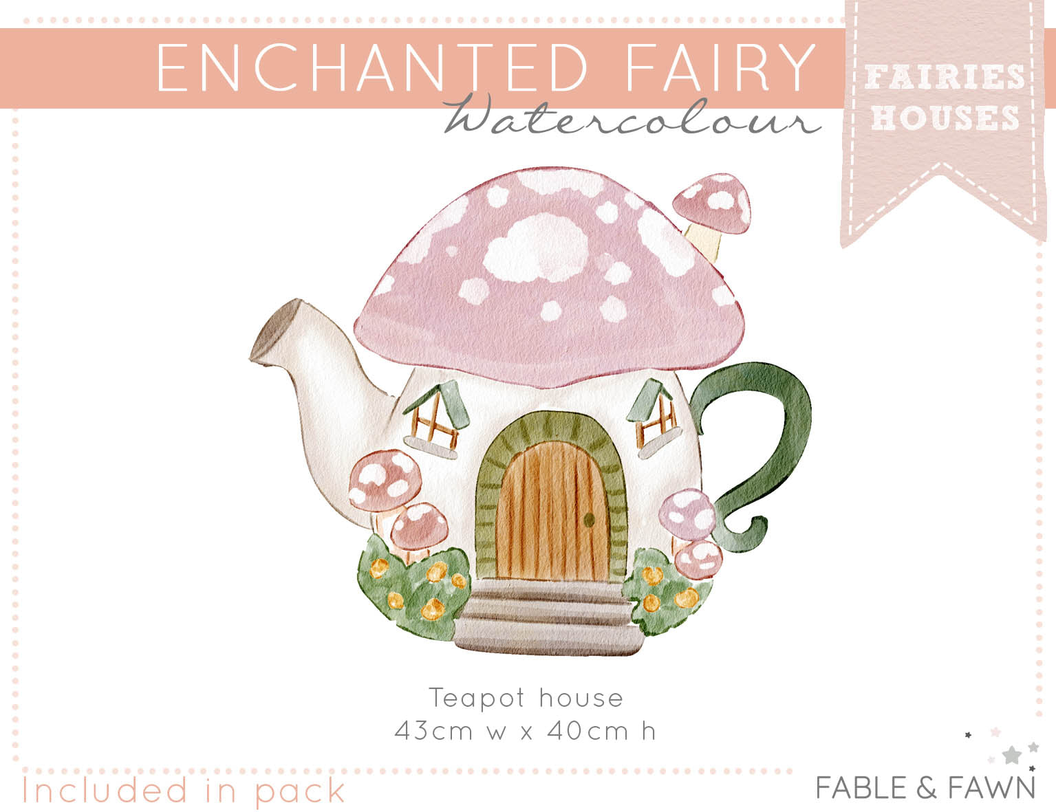 Fairy House - Teapot -  - Fable and Fawn 