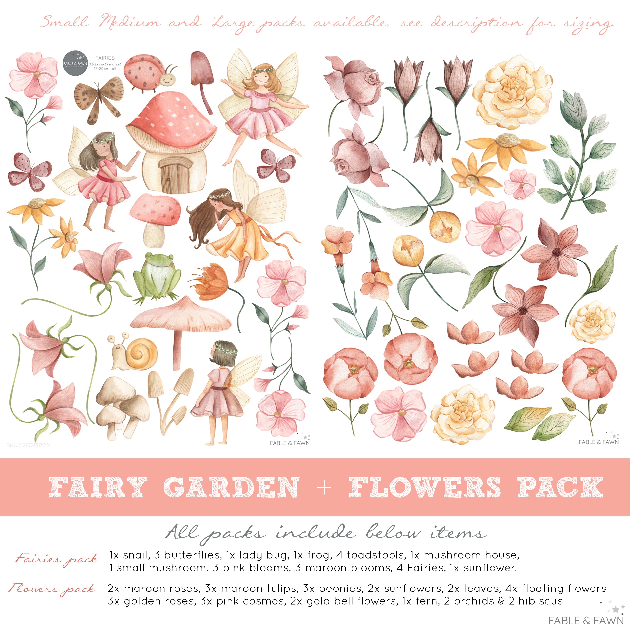 Fairy Garden Wall Decals