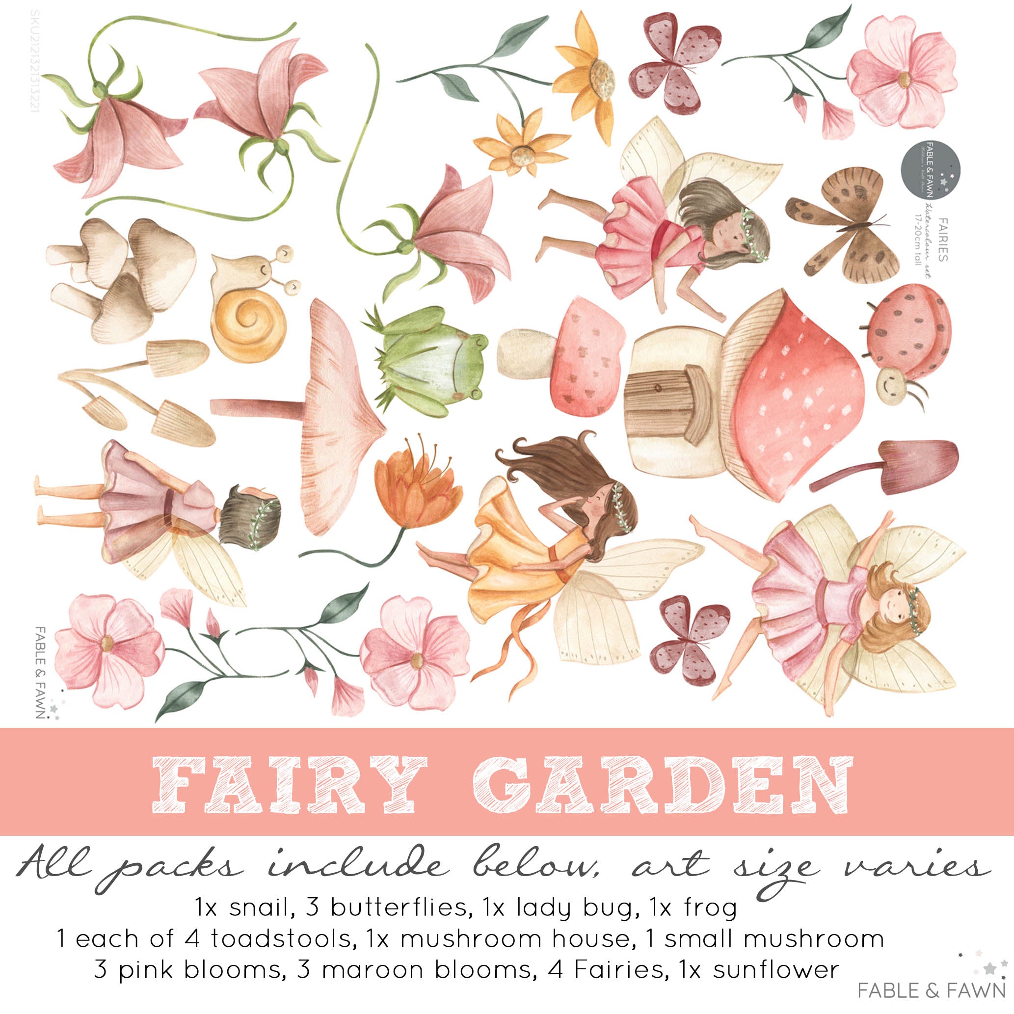Fairy Garden Wall Decals