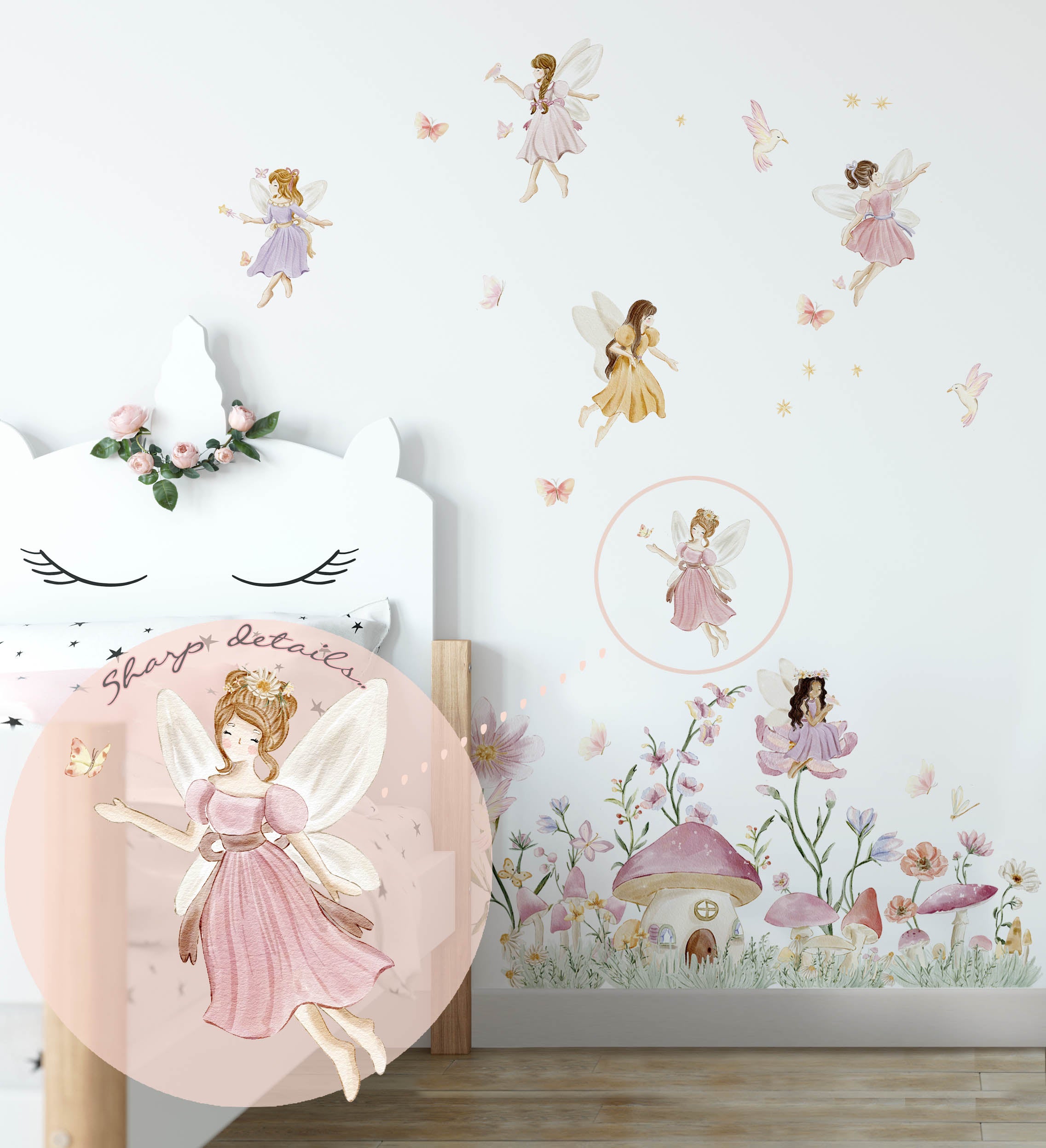 Enchanted Fairy Wall Stickers (Large Set) - Wall Decals - Fable and Fawn