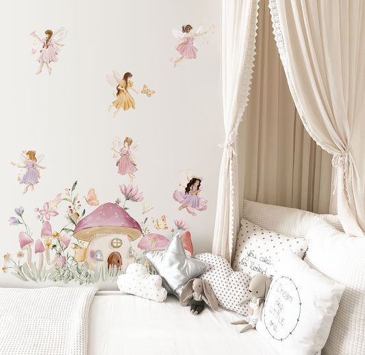 Enchanted Fairy Wall Stickers (Small Set) - Wall Decals - Fable and Fawn 