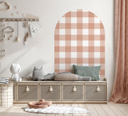 Clay Arch Wall Decal | Gingham