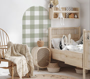 Olive Green Arch Wall Decal | Gingham