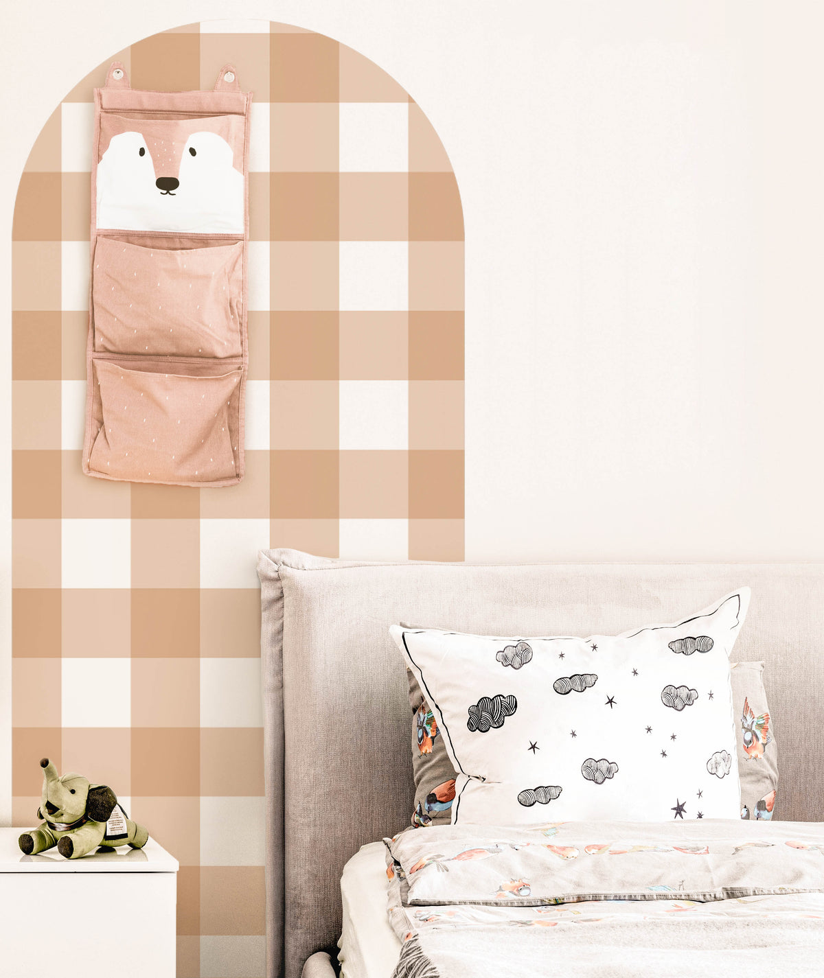 Rust Arch Wall Decal | Gingham