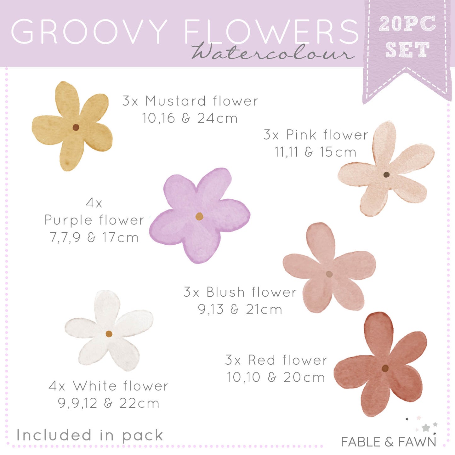 Groovy Flower Wall Decals