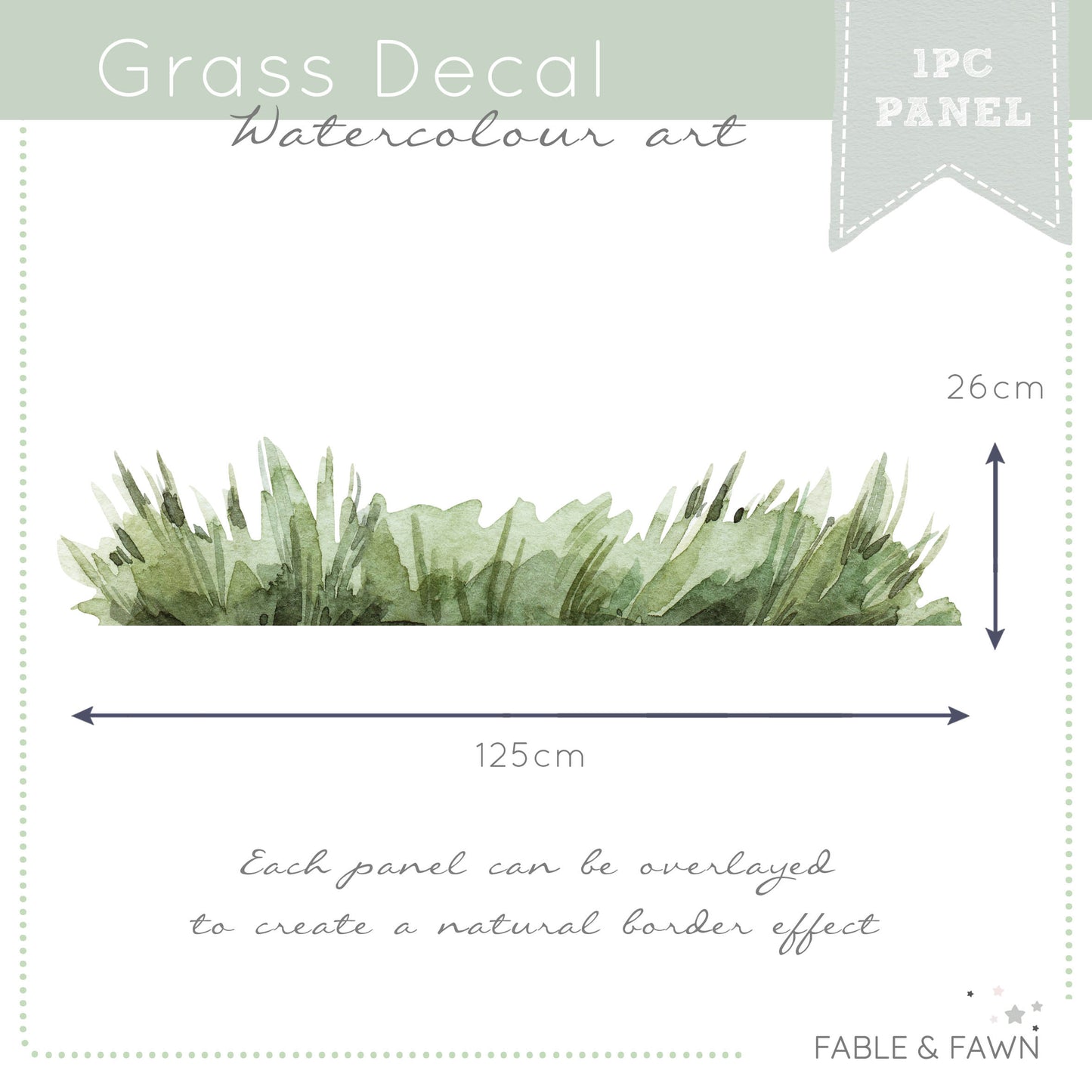 Grass Border Wall Decals